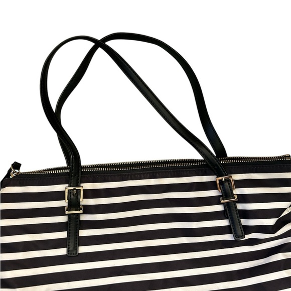 Kate Spade Watson Lane Black/Clotted Cream Maya Tote- - Picture 3 of 11